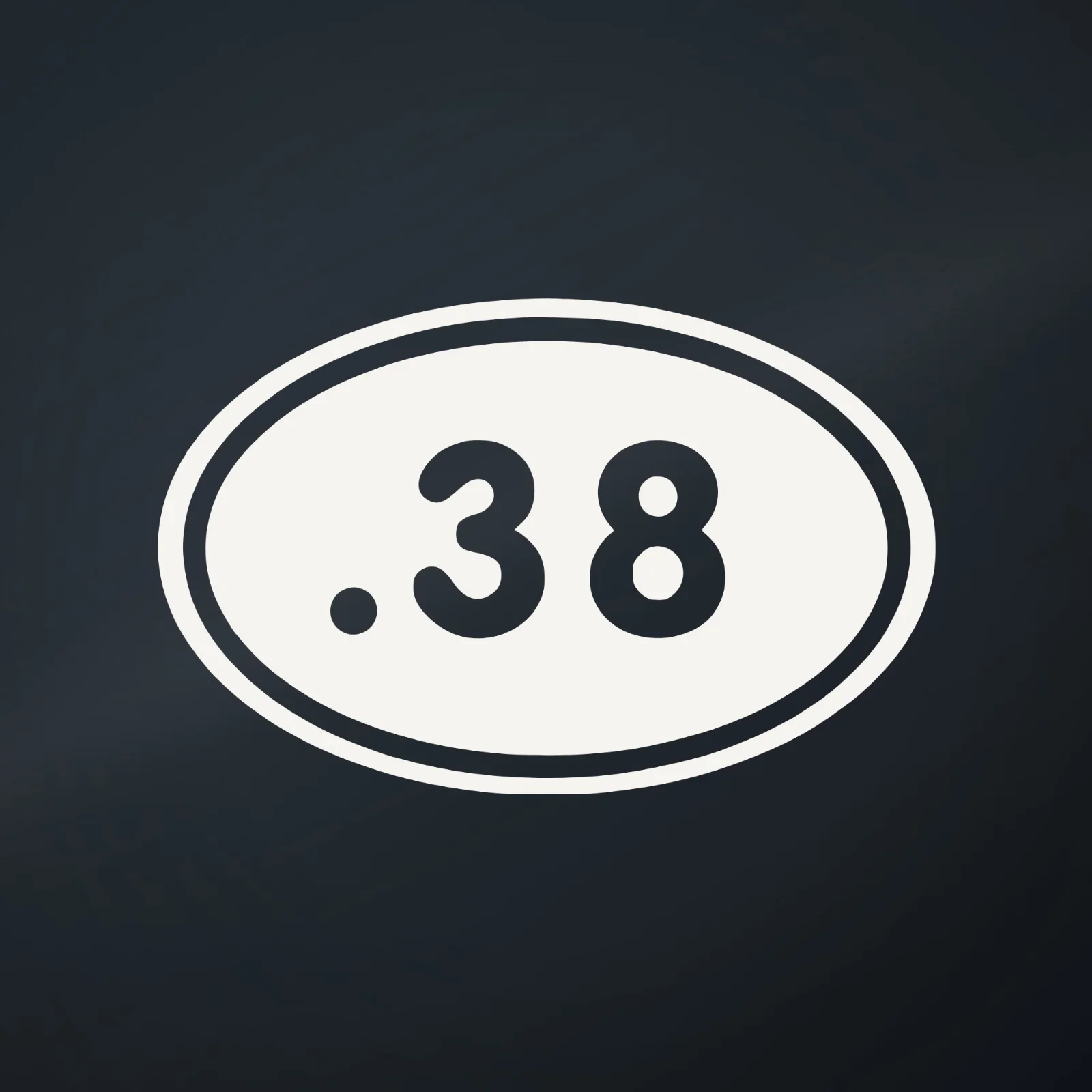 Ranger Pro .38 Euro Oval Decal