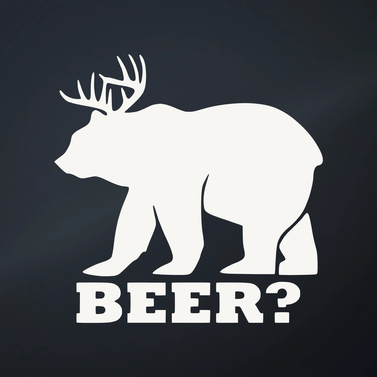Ranger Pro Beer? Bear with Antlers Decal