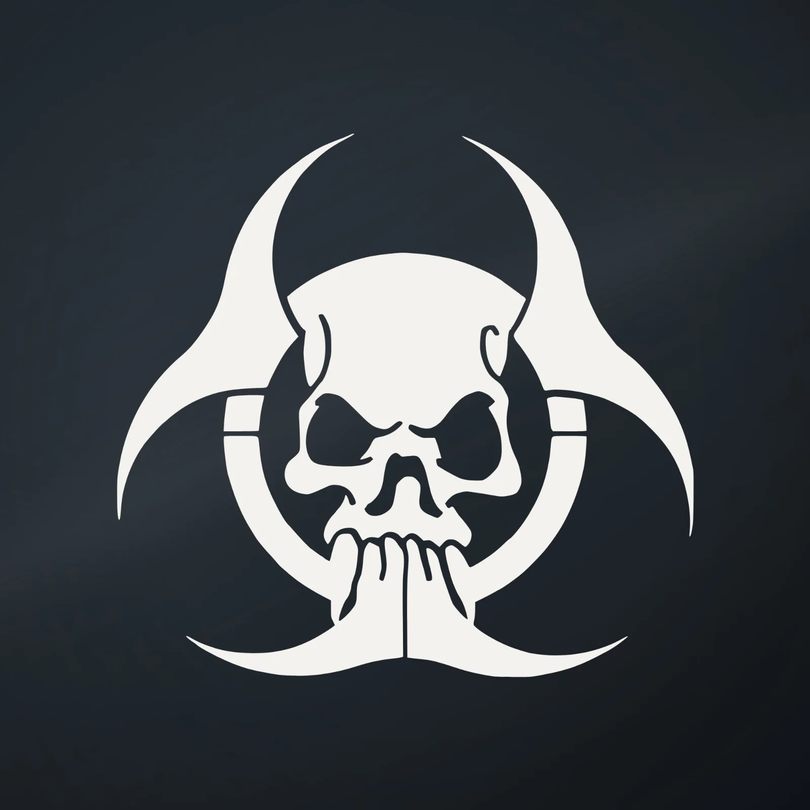 Ranger Pro Biohazard Skull Decal