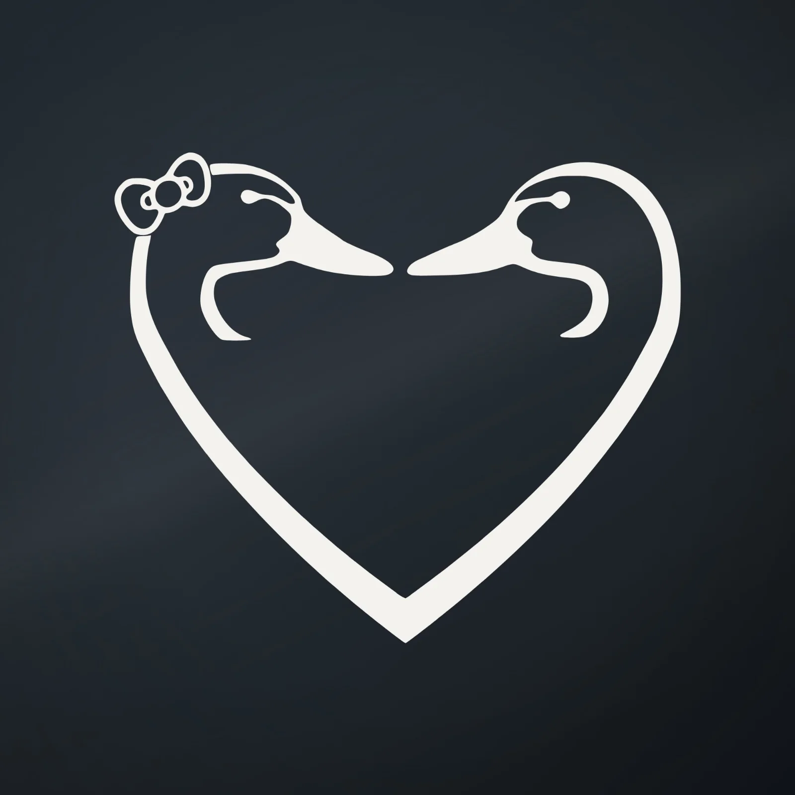 Ranger Pro Duck Love Heart Decal