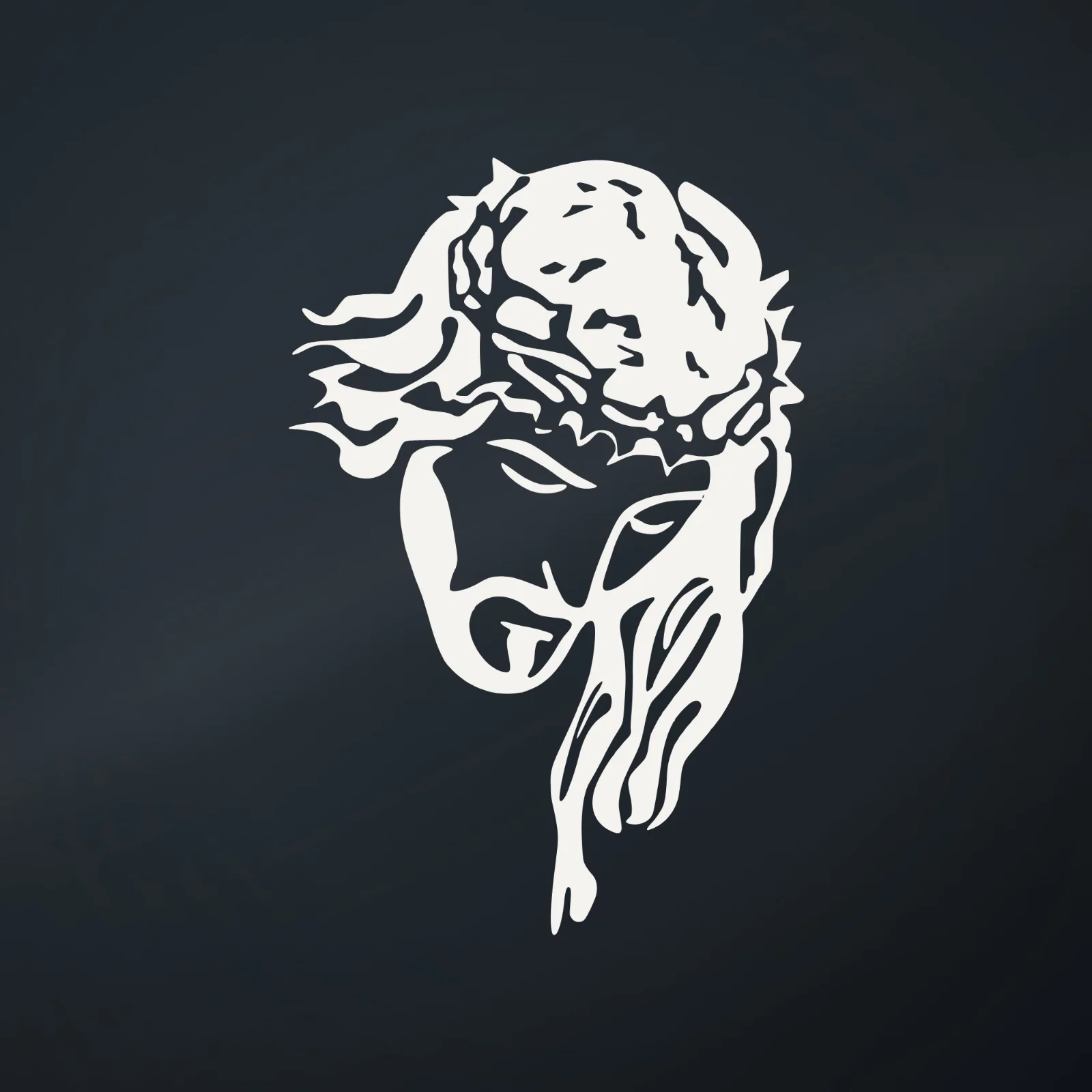 Ranger Pro Jesus Portrait Decal