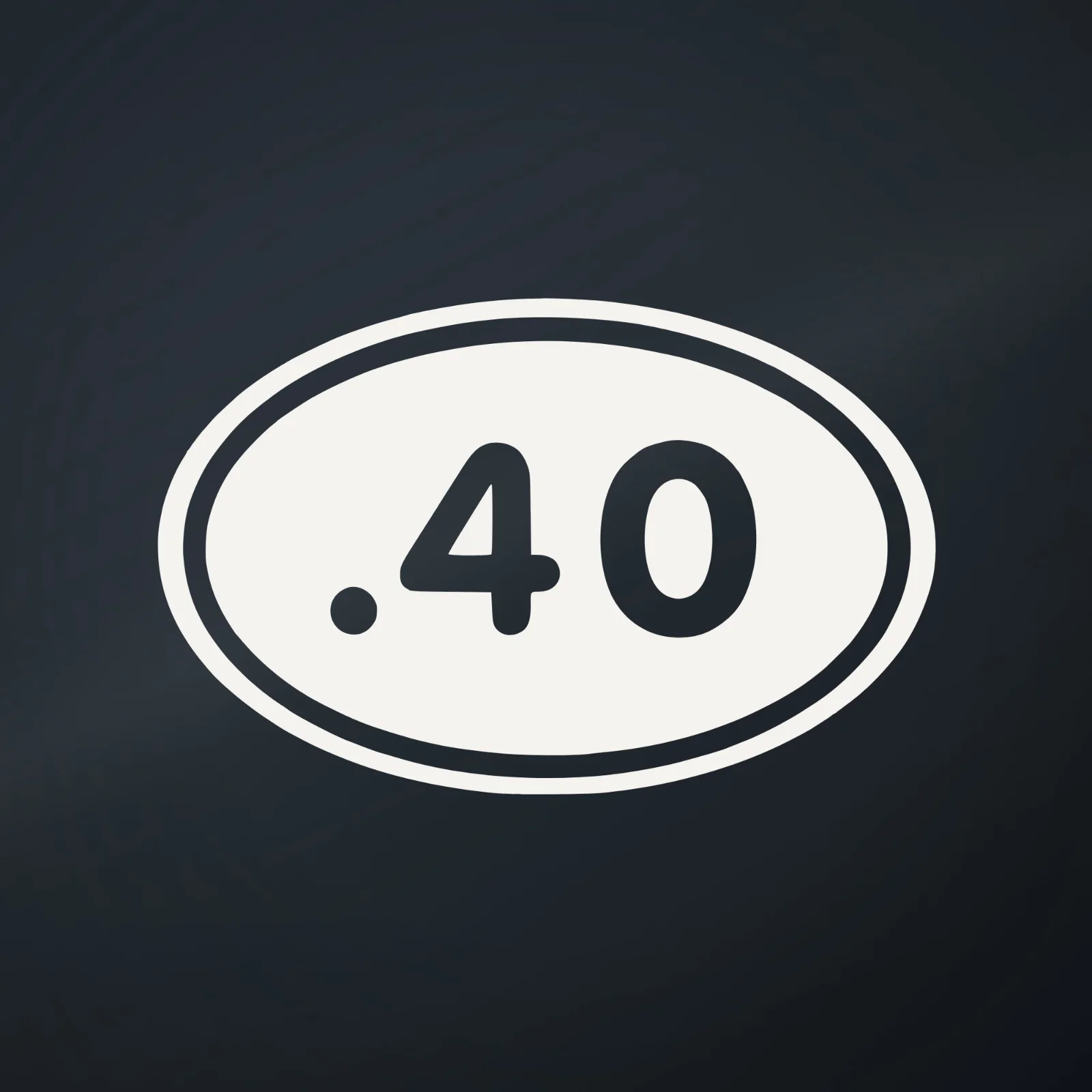 Ranger Pro .40 Euro Oval Decal