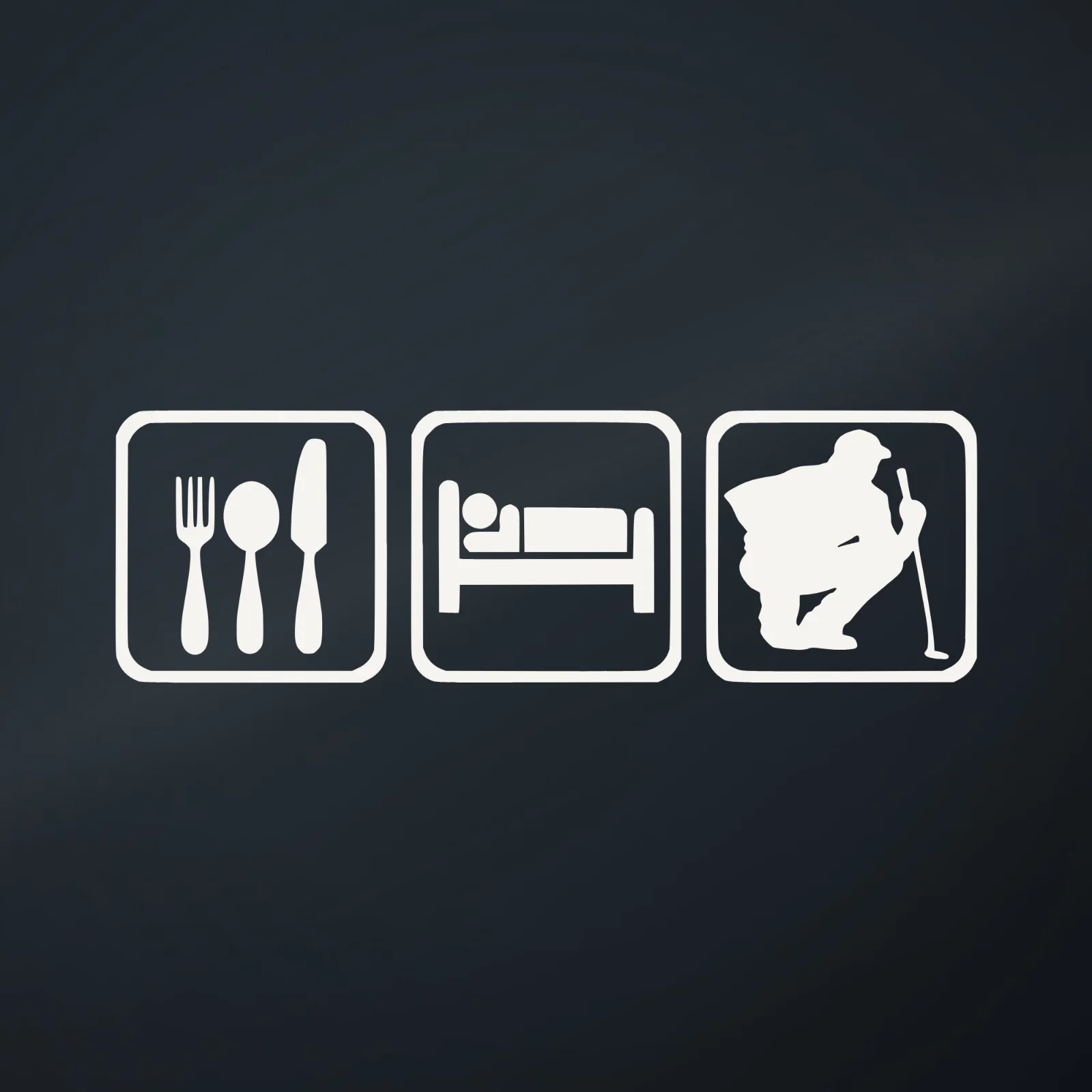 Ranger Pro Eat Sleep Golf Decal