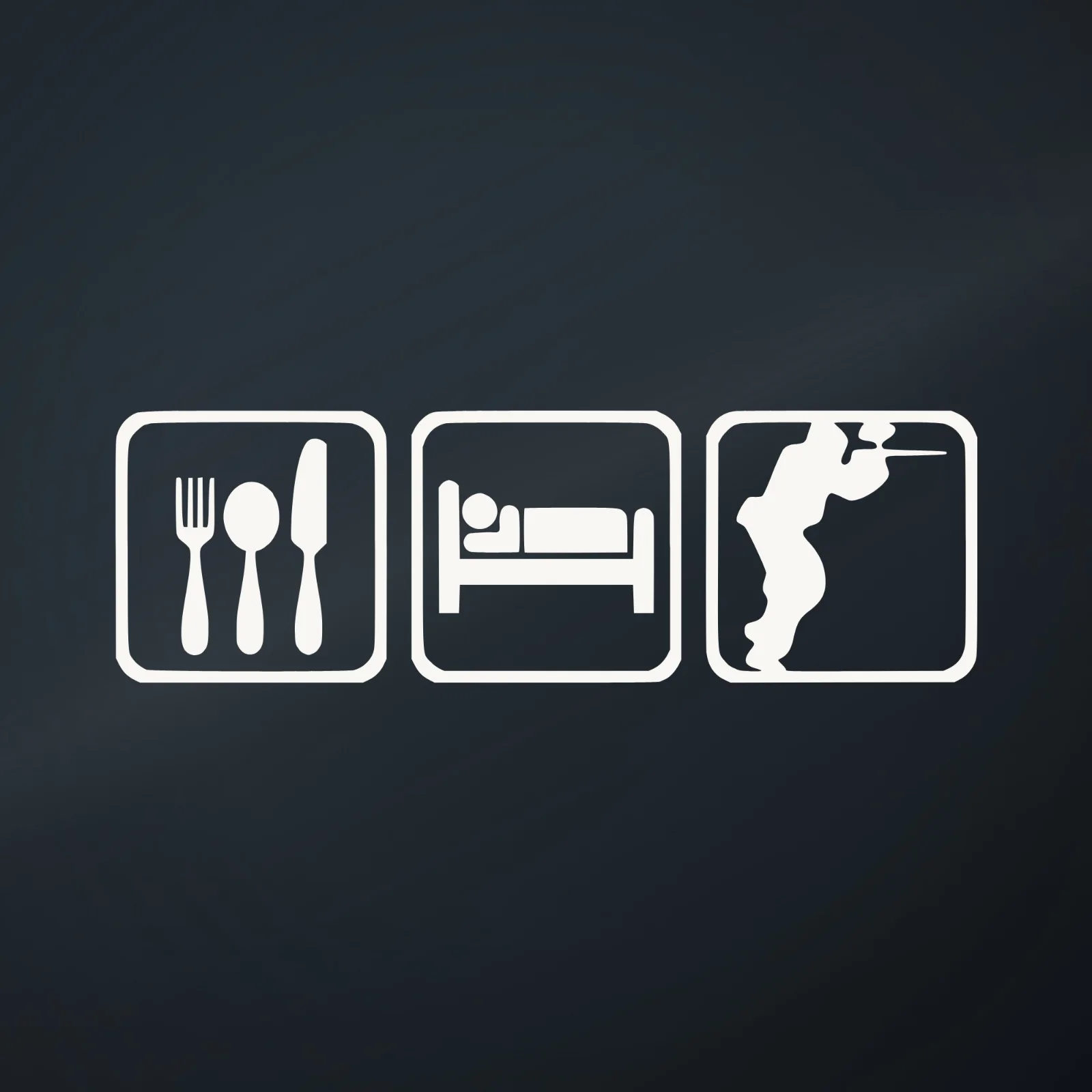 Ranger Pro Eat Sleep Paintball Decal