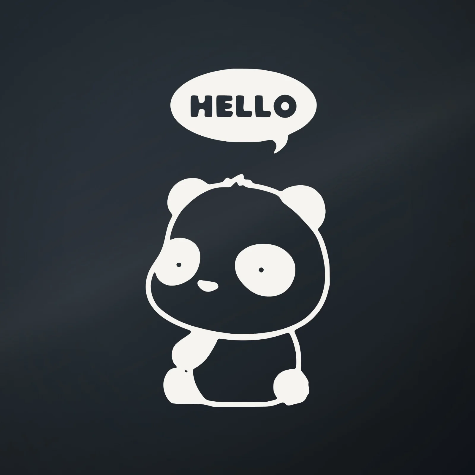 Ranger Pro Hello Panda Decal