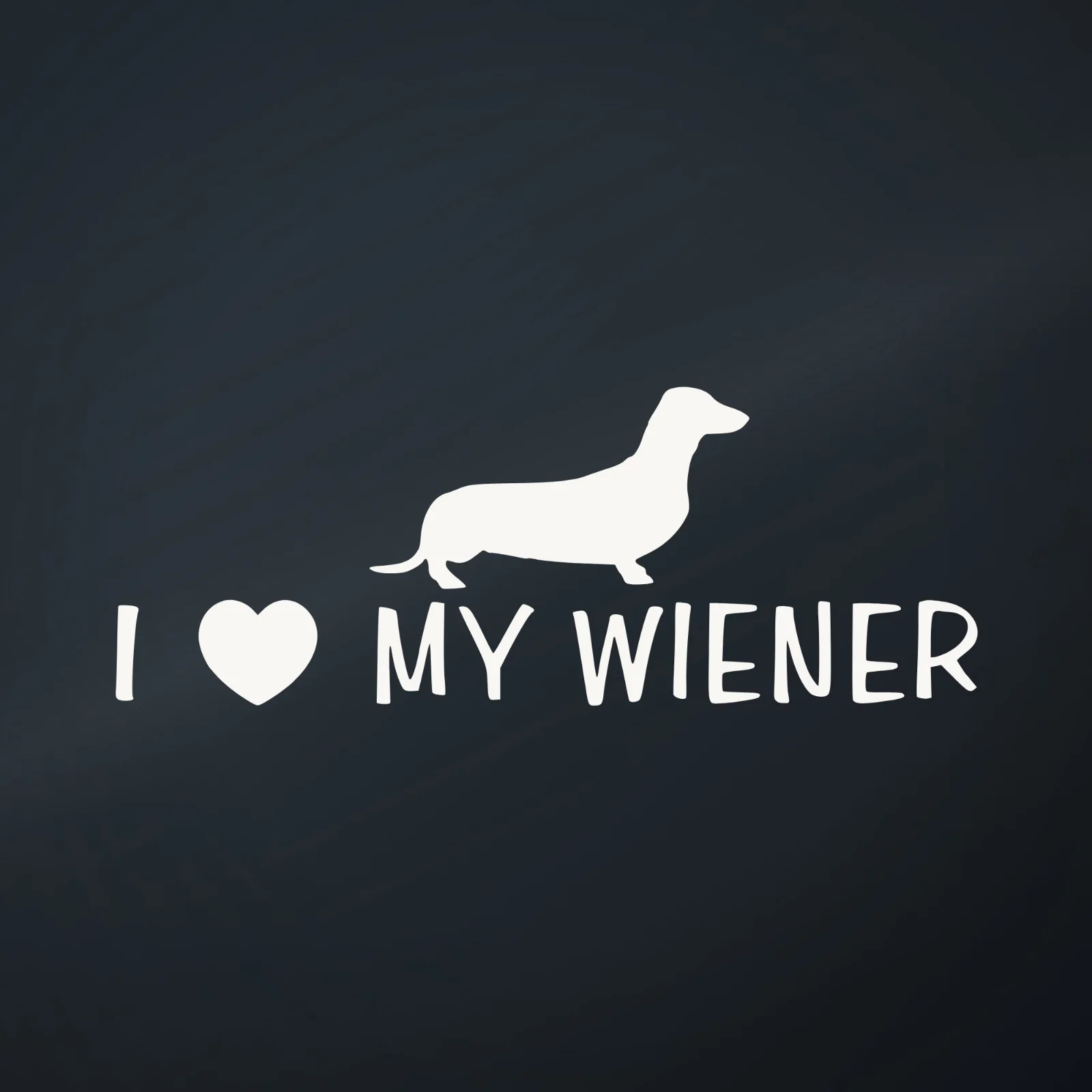 Ranger Pro I Love My Wiener Dog Decal