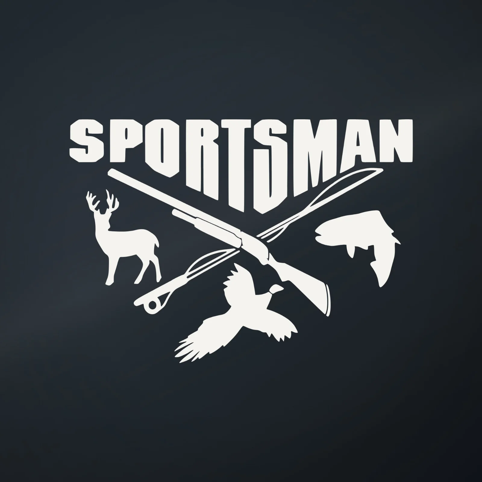 The Ranger Pro Sportsman Crest decal on tinted glass