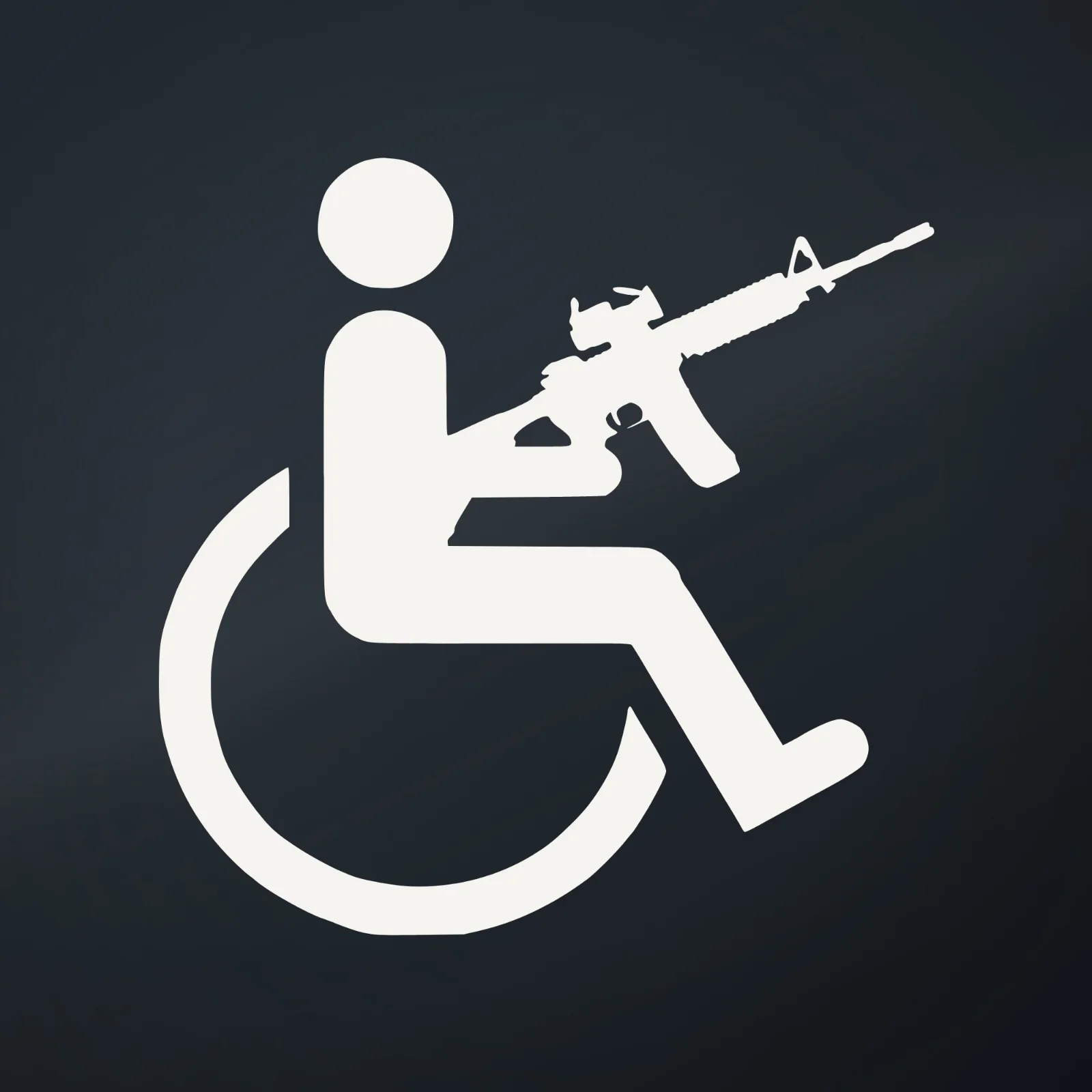 Ranger Pro Wheelchair Rifleman Decal